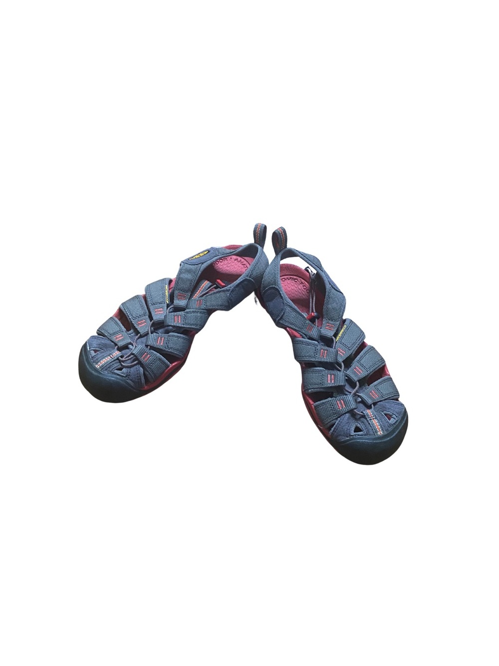 KEEN Whisper Gray Red Water Hiking Sandals Women’s Size 7